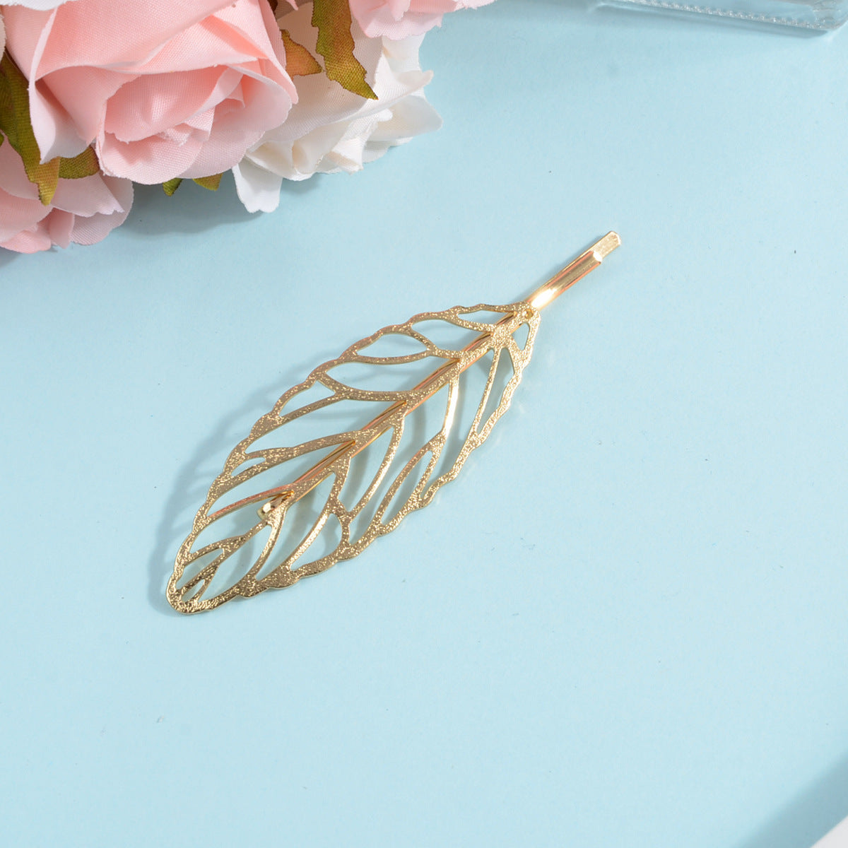 Leaf Shaped Metal Hairpin