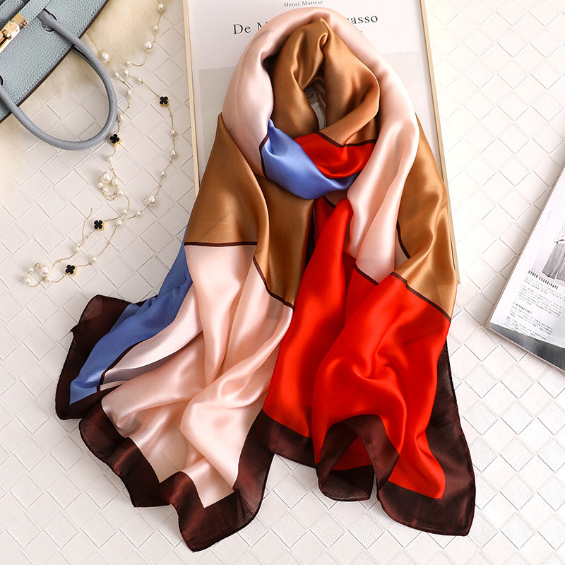 Multicolor/Color Block Scarf