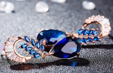 Sapphire Gem Drop Earrings