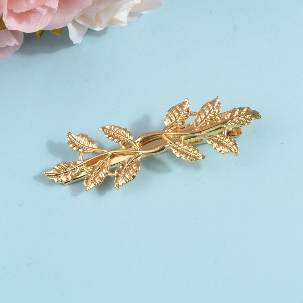 Leaf Shaped Metal Hairpin