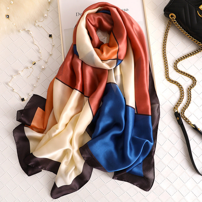 Multicolor/Color Block Scarf