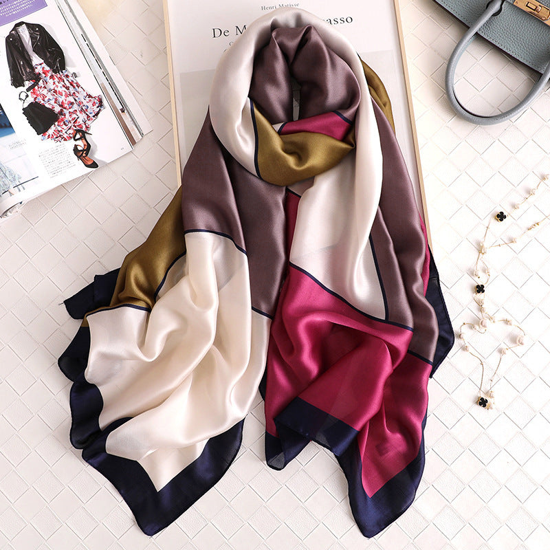 Multicolor/Color Block Scarf